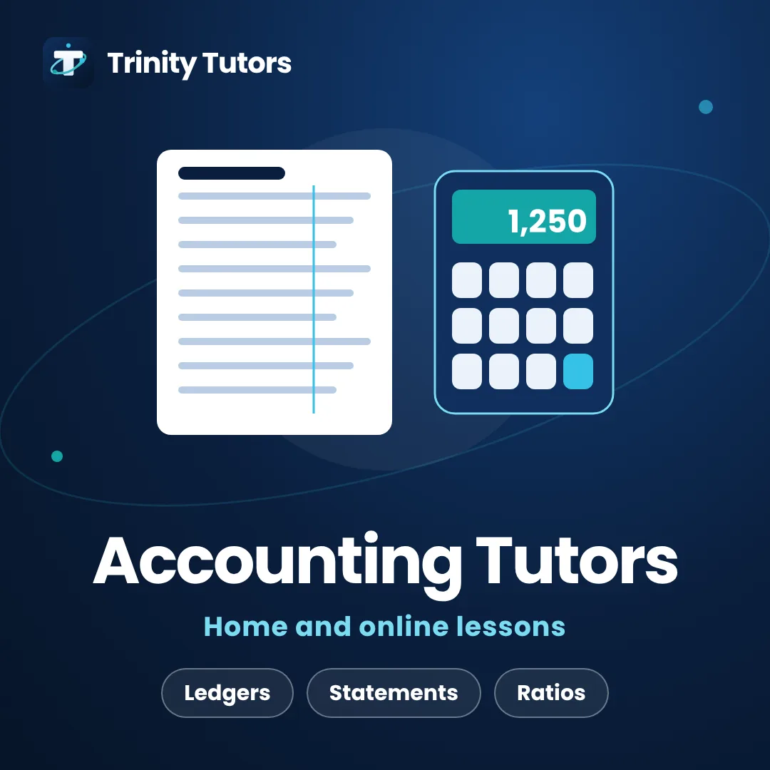 A Levels Accounting tutors: ledger page and calculator