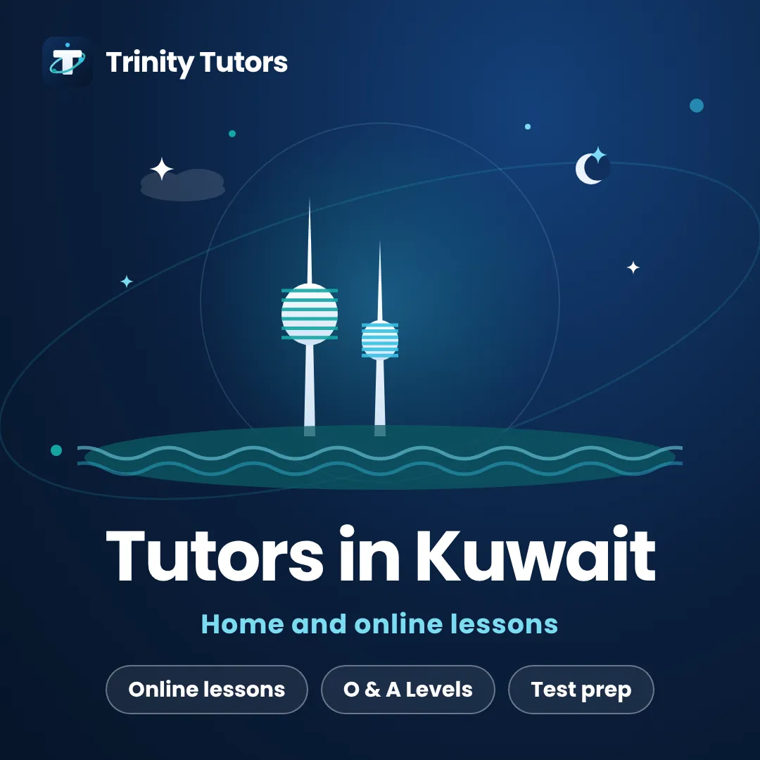 Online tutors for students in Kuwait: Kuwait Towers over the Gulf